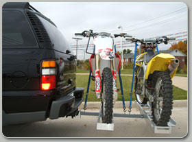 Double Aluminum Motorcycle Carrier - Click Image to Close