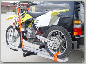 Single Aluminum Motorcycle Carrier - Click Image to Close